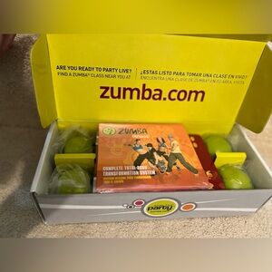 Zumba Fitness Complete Total-Body Transformation System NWT with toning sticks